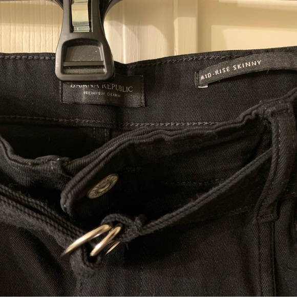 NWT Banana Republic Skinny Utility Jean Size 32 Long/Black - Picture 4 of 7